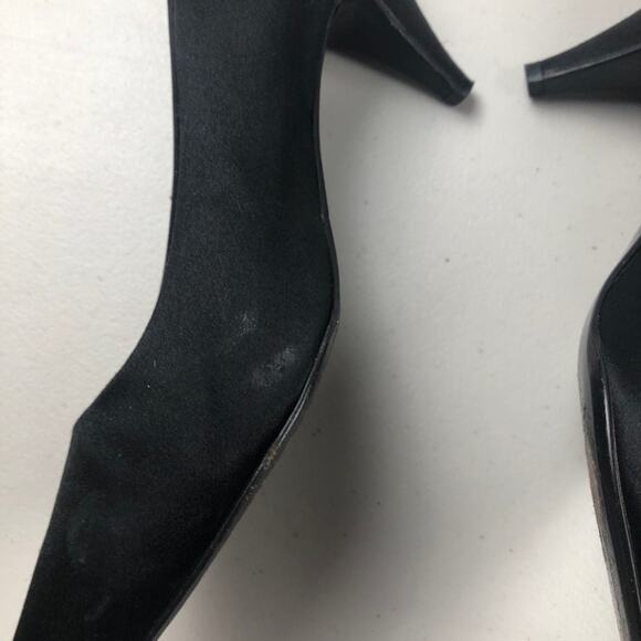 Fendi vintage black suede heels 36.5 (US 6.5 ) - Picture 9 of 11